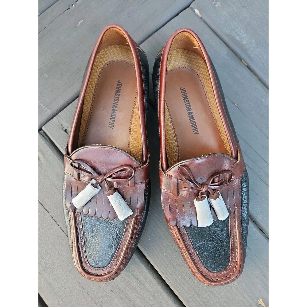 Johnston & Murphy Aragon II Kiltie Tassel Leather Loafers Sz 9.5 NEW